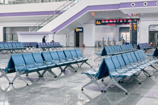 Cadeiras de espera no aeroporto Cadeiras de espera no aeroporto