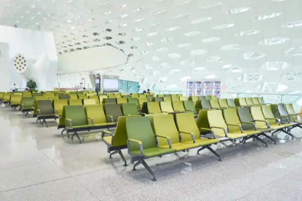 assentos de espera em aeroportos